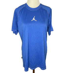 Air Jordan Dri-fit athletic cobalt blue shirt size small